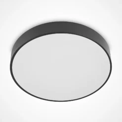 Lindby LED-Deckenleuchte Milada, schwarz, CCT, Fernbedienung