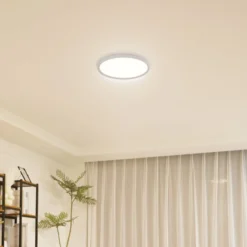 Lindby LED-Deckenleuchte Pravin, Ø 30 cm, CCT, weiß