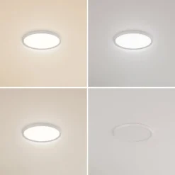 Lindby LED-Deckenleuchte Pravin, Ø 30 cm, CCT, weiß