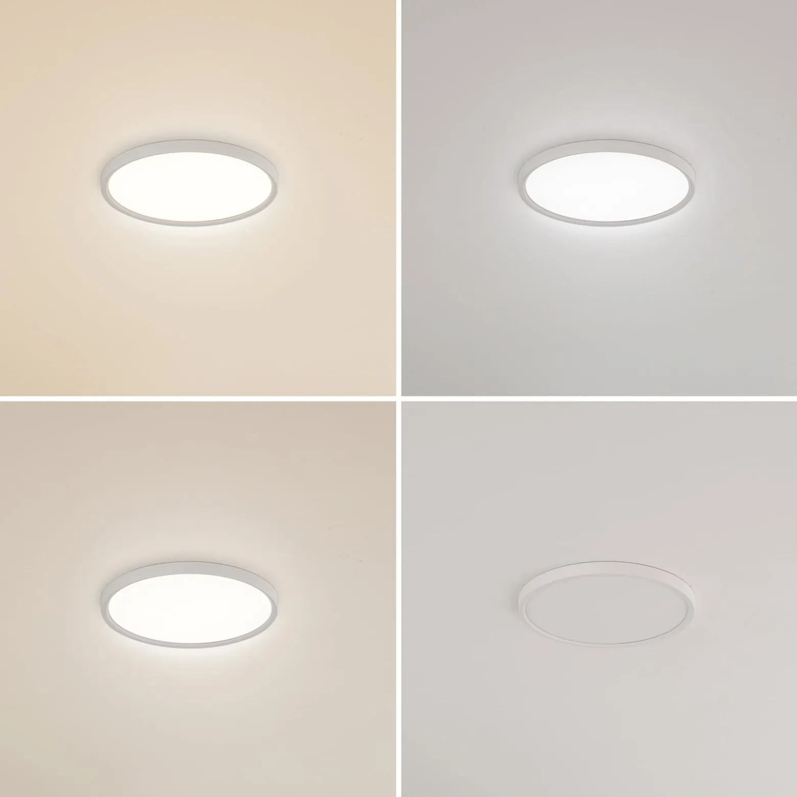 Lindby LED-Deckenleuchte Pravin, Ø 30 cm, CCT, weiß
