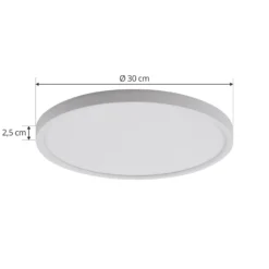 Lindby LED-Deckenleuchte Pravin, Ø 30 cm, CCT, weiß