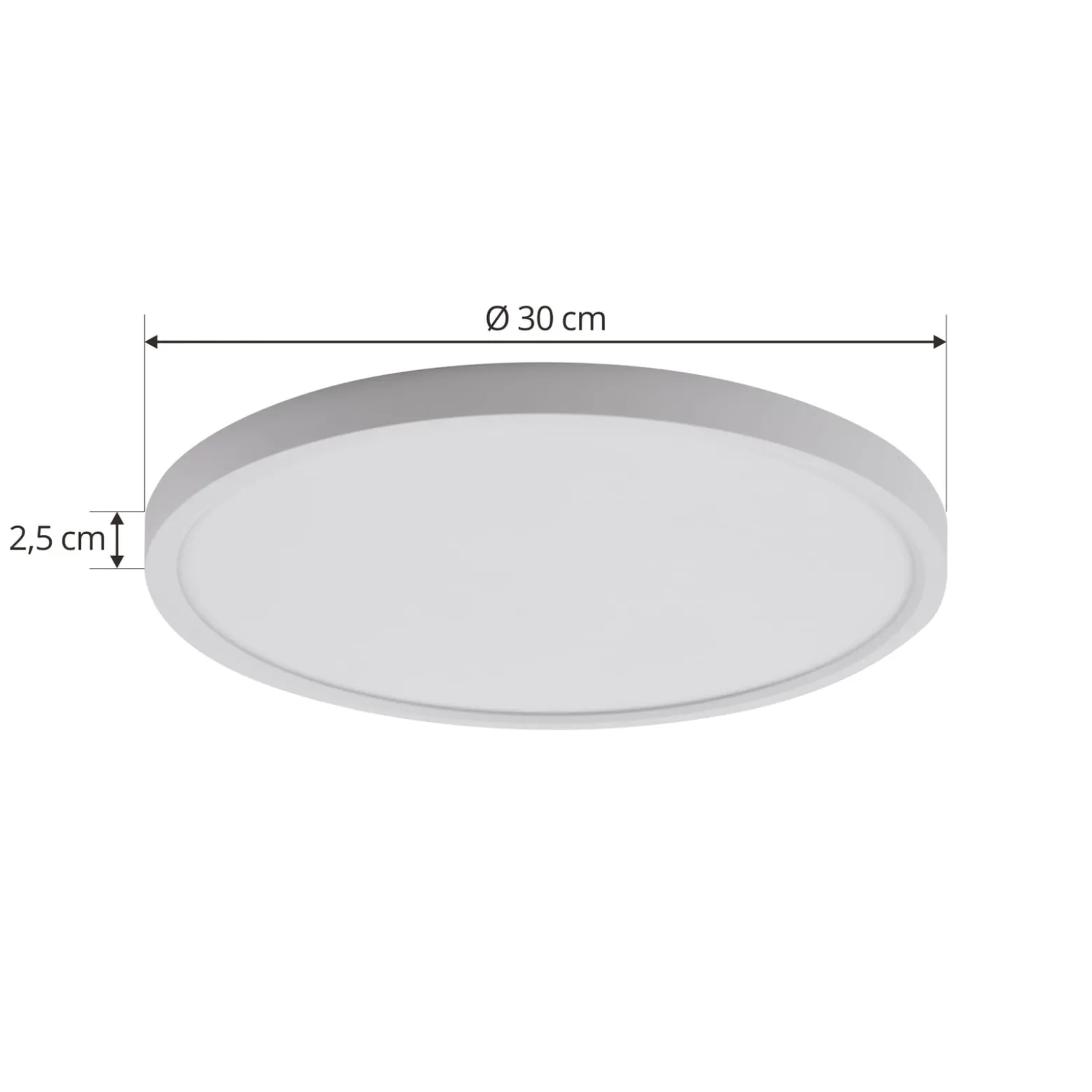 Lindby LED-Deckenleuchte Pravin, Ø 30 cm, CCT, weiß