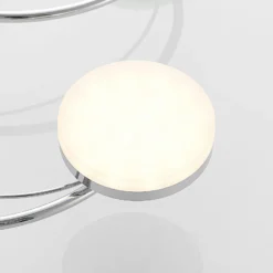 Lindby LED-Deckenleuchte Rouven, Spiralform, 6-flg., grau