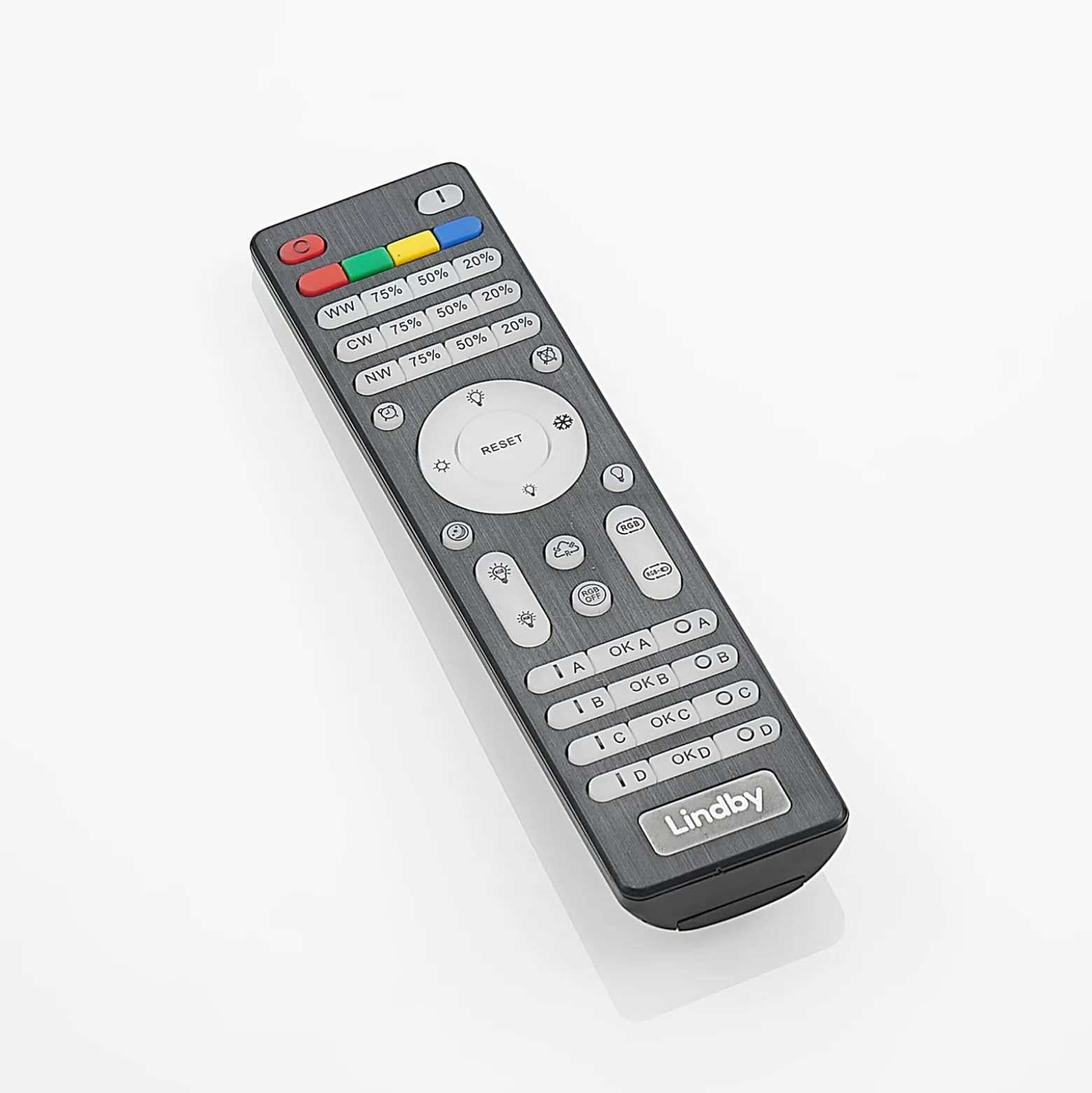 Lindby LED-Deckenleuchte Wikani, weiß, RGB, CCT, dimmbar