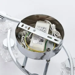 Lindby LED-Deckenleuchte Yaro, 8-flg., chrom, dimmbar