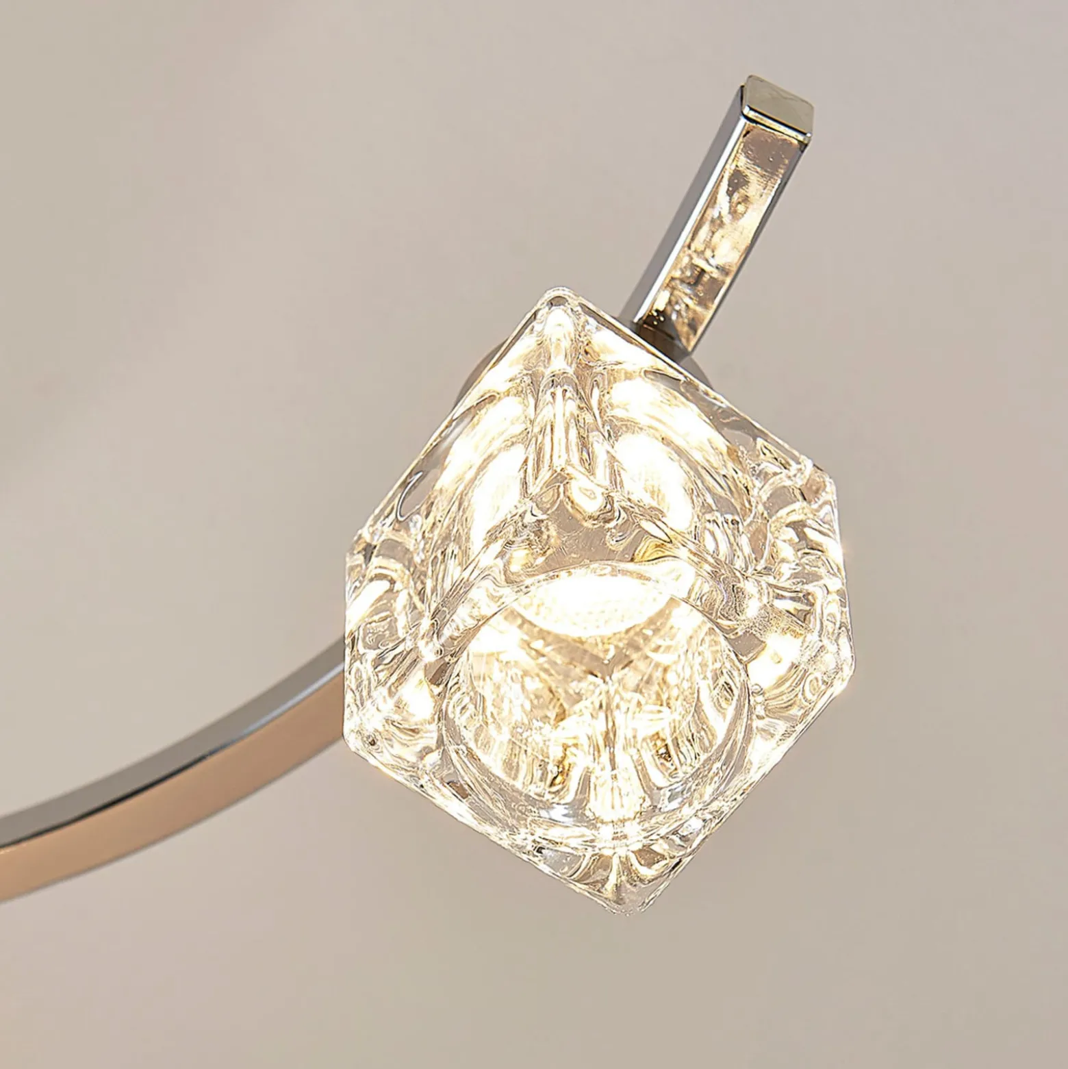 Lindby LED-Deckenleuchte Yaro, 8-flg., chrom, dimmbar