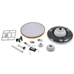 Lindby LED-Deckenventilator Oras, weiß, DC, leise, Ø 107 cm