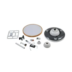 Lindby LED-Deckenventilator Oras, weiß, DC, leise, Ø 107 cm