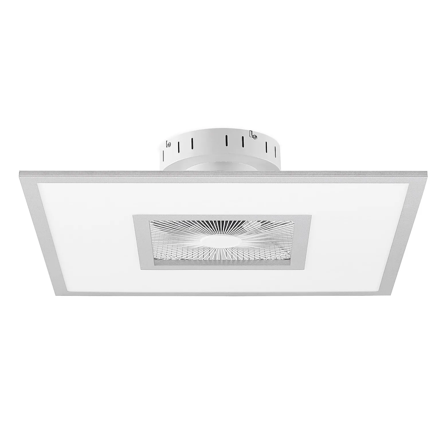 Lindby LED-Deckenventilator Romea, eckig, DC, leise, 60 cm