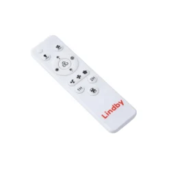 Lindby LED-Deckenventilator Teleo, Ø58 cm, holz, DC, Tuya