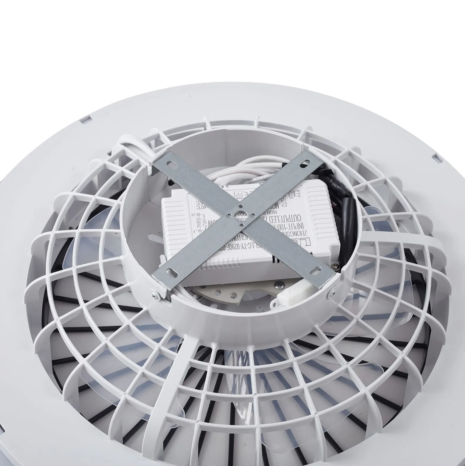 Lindby LED-Deckenventilator Teleo, Ø48 cm, schwarz, DC, Tuya
