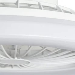 Lindby LED-Deckenventilator Vedin, weiß, DC, Ø 49 cm, CCT