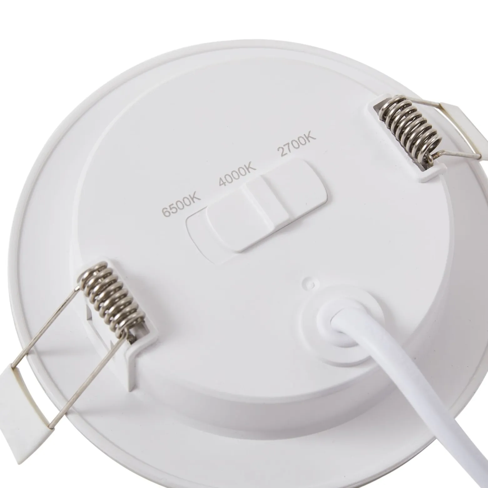 Lindby LED-Einbauleuchte Toka, 4,9 W, weiß, Kunststoff, CCT