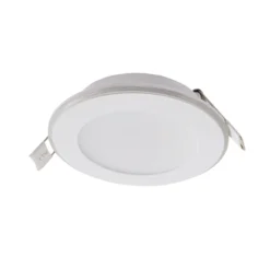 Lindby LED-Einbauleuchte Toka, 4,9 W, weiß, Kunststoff, CCT