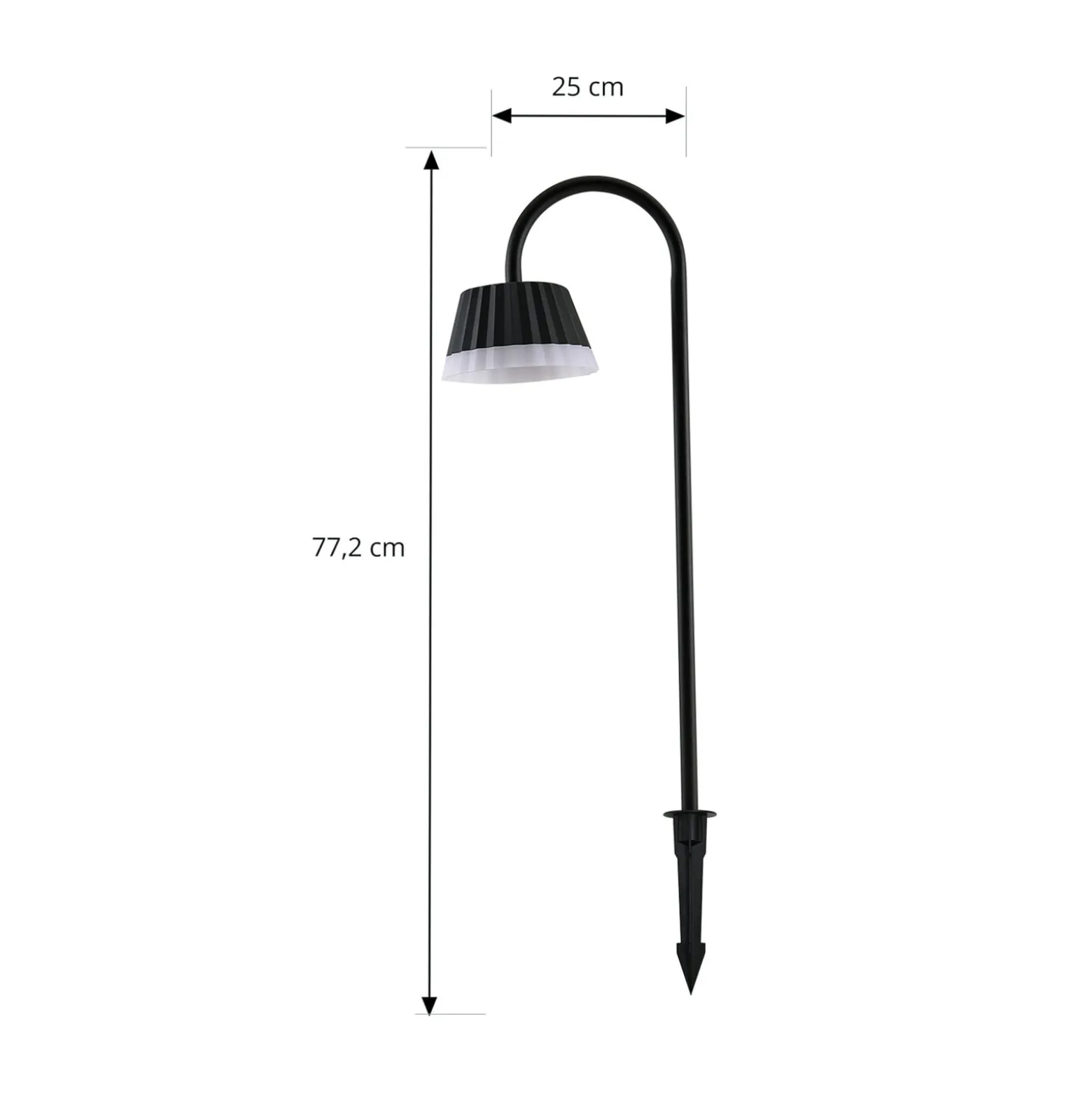 Lindby LED-Erdspießleuchte Ameline, anthrazit, IP65, 77 cm