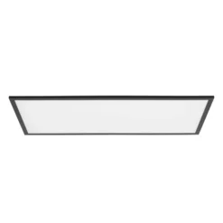 Lindby LED-Panel Lamin, schwarz, 80 cm, CCT, dimmbar, Remote