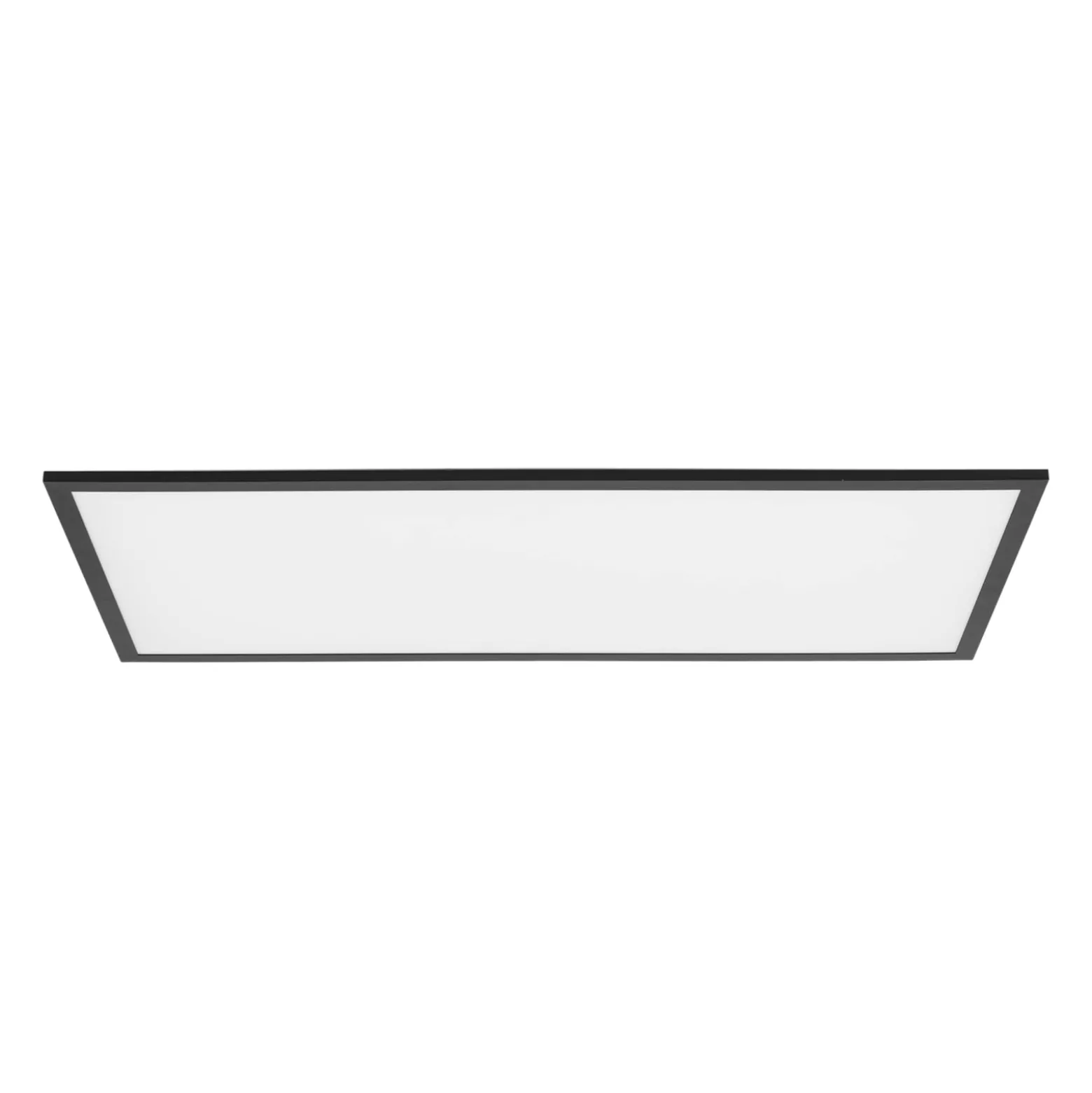 Lindby LED-Panel Lamin, schwarz, 80 cm, CCT, dimmbar, Remote