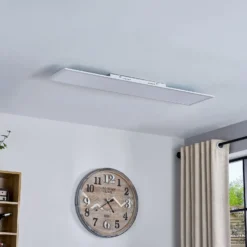 Lindby LED-Panel Lamin, weiß, 120 cm, CCT, dimmbar, Remote