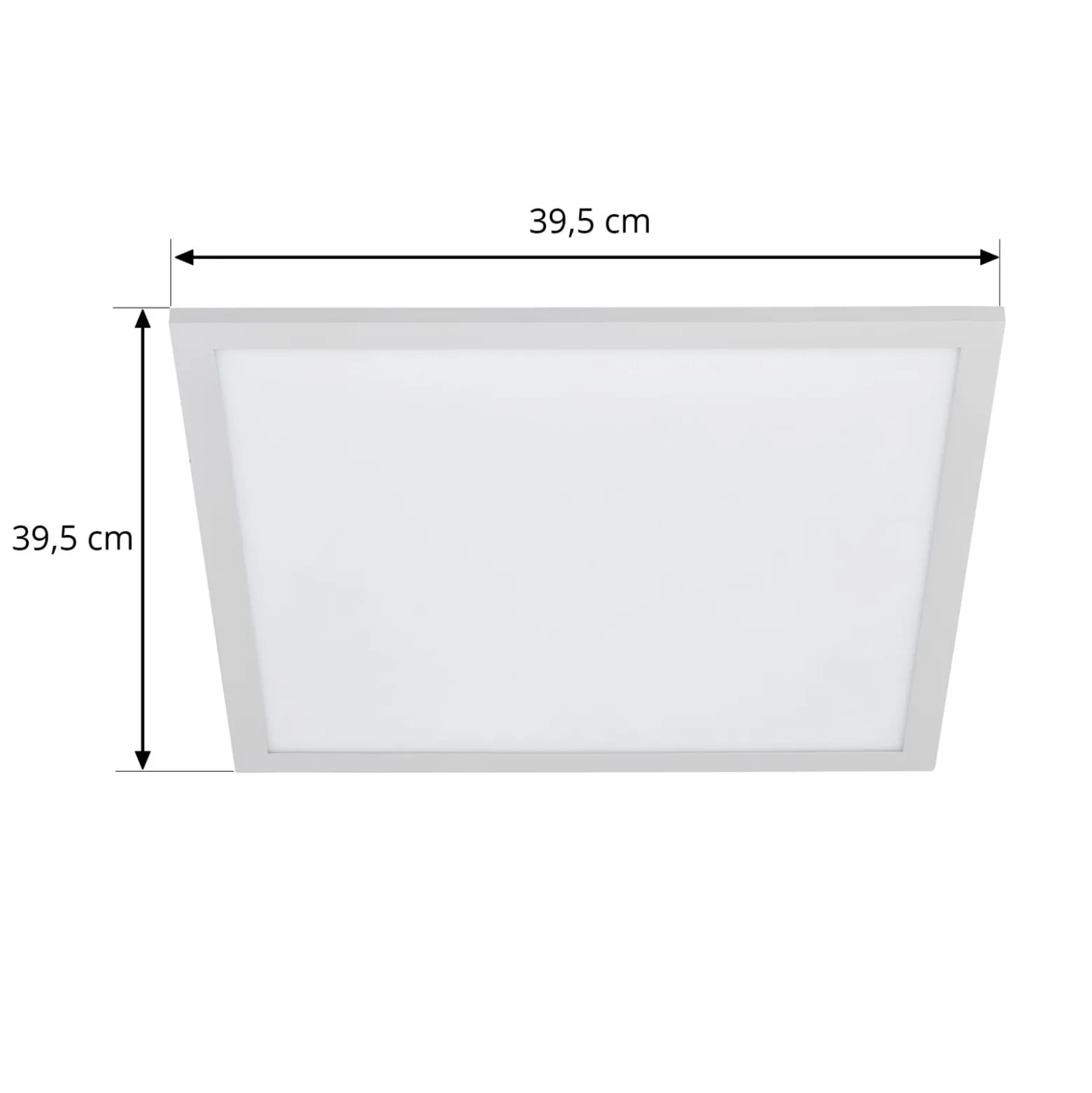 Lindby LED-Panel Lamin, weiß, 40 cm, CCT, dimmbar, Remote