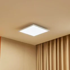 Lindby LED-Panel Lamin, weiß, 40 cm, CCT, dimmbar, Remote