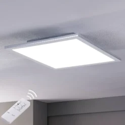 Lindby LED-Panel Livel, 2er-Set, CCT, 40 cm x 40 cm, Remote