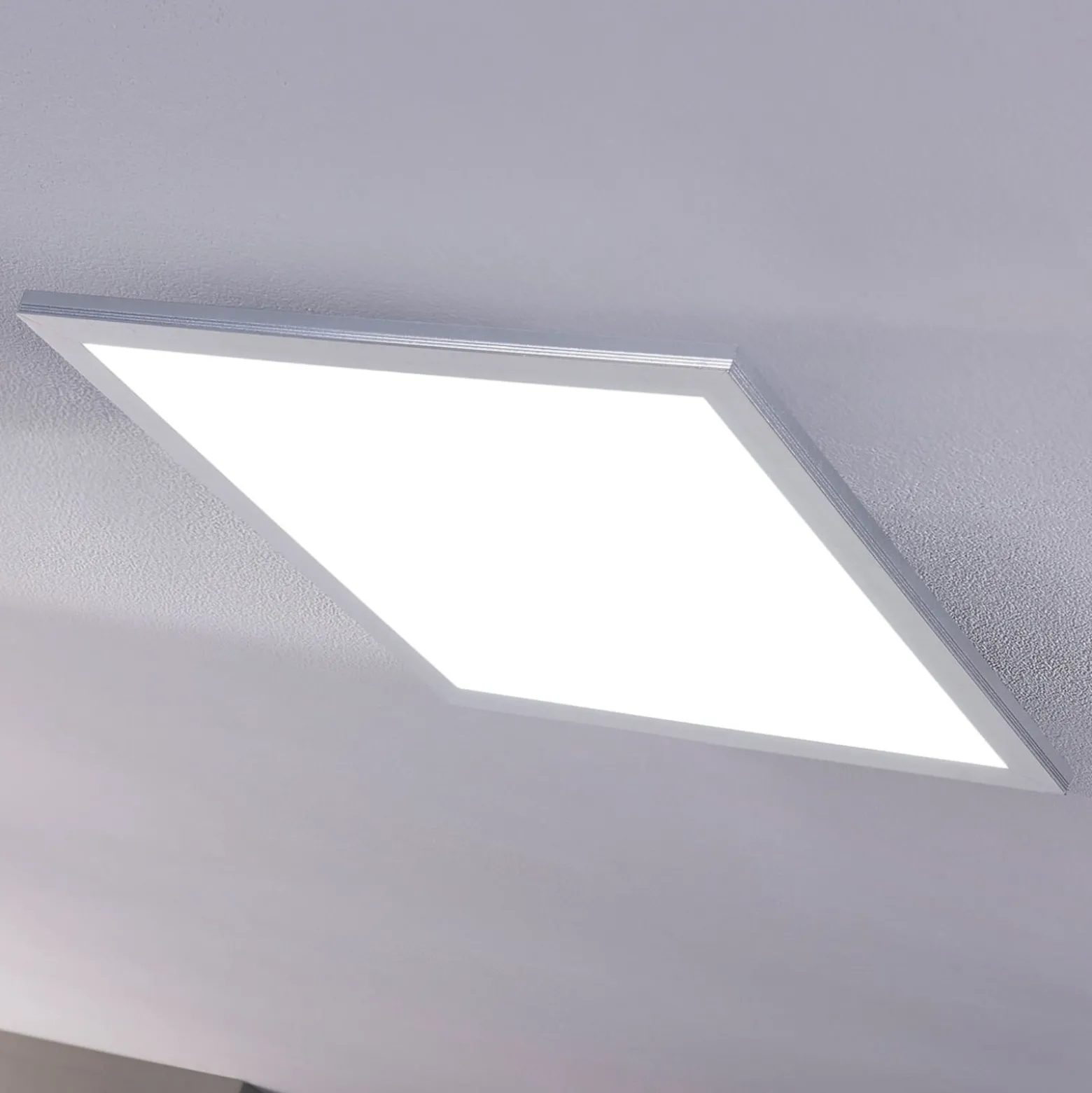 Lindby LED-Panel Livel, 2er-Set, CCT, 40 cm x 40 cm, Remote