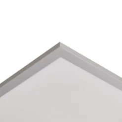Lindby LED-Panel Livel, 4000K, 40 cm x 40 cm, silber, Metall