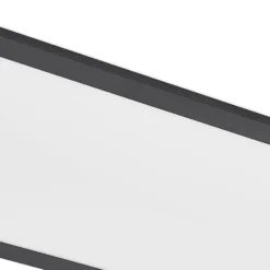 Lindby LED-Panel Nelios, 120 x 30 cm, CCT, schwarz, Metall