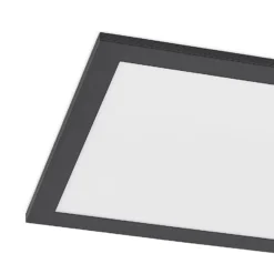 Lindby LED-Panel Nelios, 120 x 30 cm, CCT, schwarz, Metall