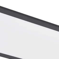 Lindby LED-Panel Nelios, 120 x 30 cm, 4000K, schwarz, Metall