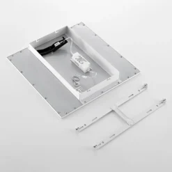 Lindby LED-Panel Quais, 40 x 40 cm, weiß, Metall, 4.000K