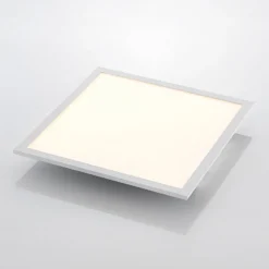 Lindby LED-Panel Quais, 40 x 40 cm, weiß, Metall, 4.000K
