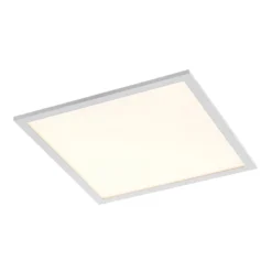 Lindby LED-Panel Quais, 40 x 40 cm, weiß, Metall, 4.000K