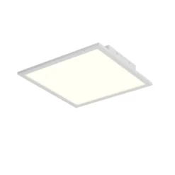 Lindby LED-Panel Quais, 40 x 40 cm, weiß, Metall, 4.000K
