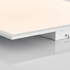 Lindby LED-Panel Quais, 60 x 60 cm, weiß, Metall, 4.000K