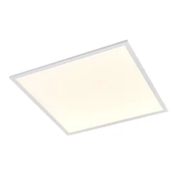 Lindby LED-Panel Quais, 60 x 60 cm, weiß, Metall, 4.000K