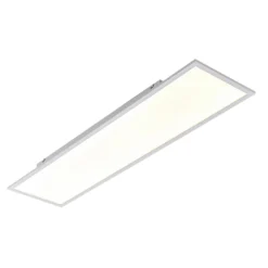 Lindby LED-Panel Quais, 120 x 30 cm, weiß, Metall, 4.000K