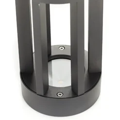 Lindby LED-Sockelleuchte Jordis, 22 cm, anthrazit, Aluminium