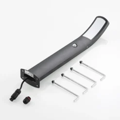 Lindby LED-Sockelleuchte Moshe, 60 cm, anthrazit, Sensor