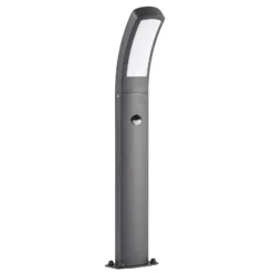 Lindby LED-Sockelleuchte Moshe, 60 cm, anthrazit, Sensor