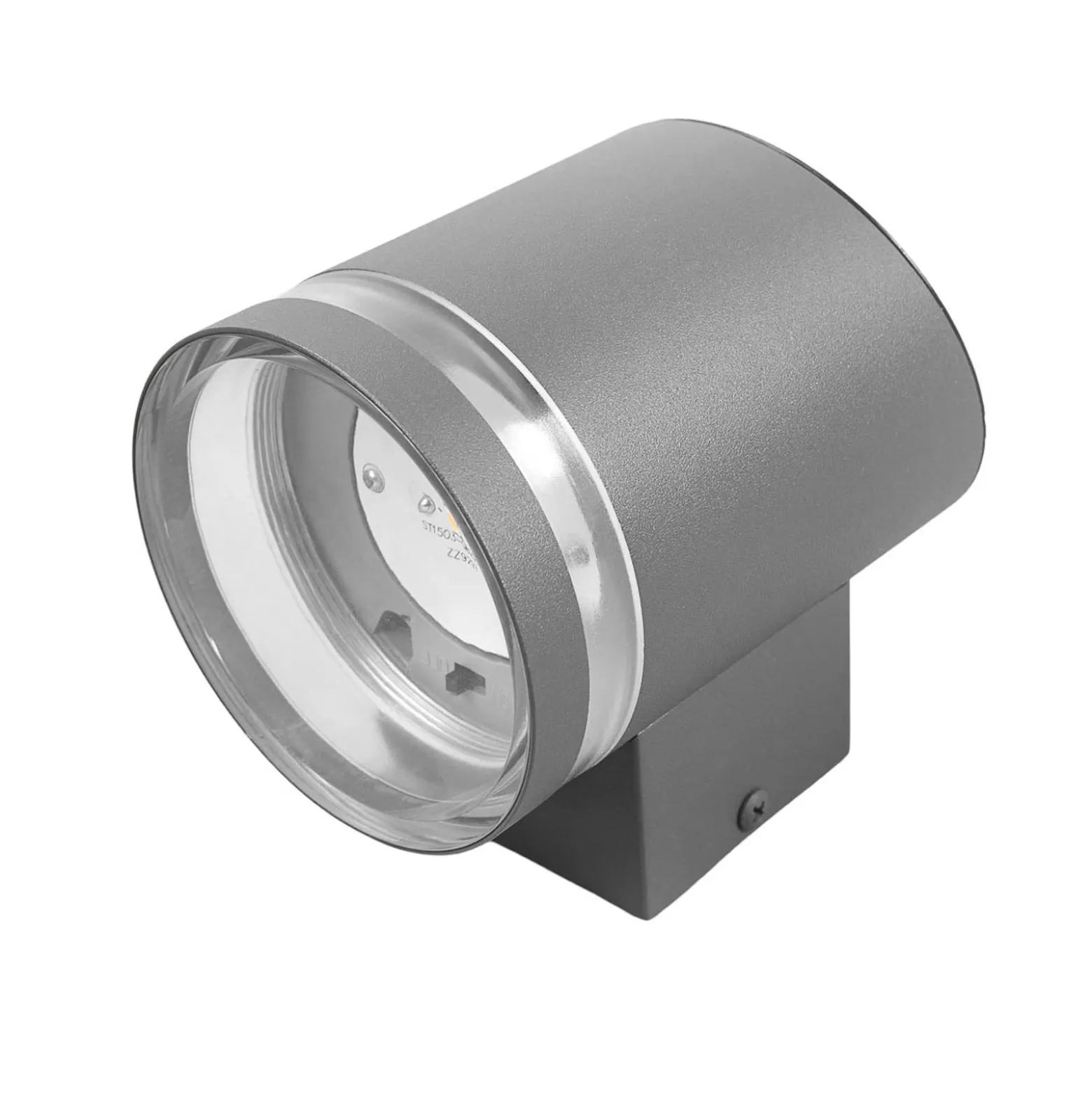 Lindby LED-Solar-Außenwandleuchte Melinda, 9 cm, Edelstahl