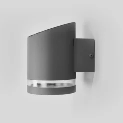 Lindby LED-Solar-Außenwandleuchte Melinda, 9 cm, Edelstahl