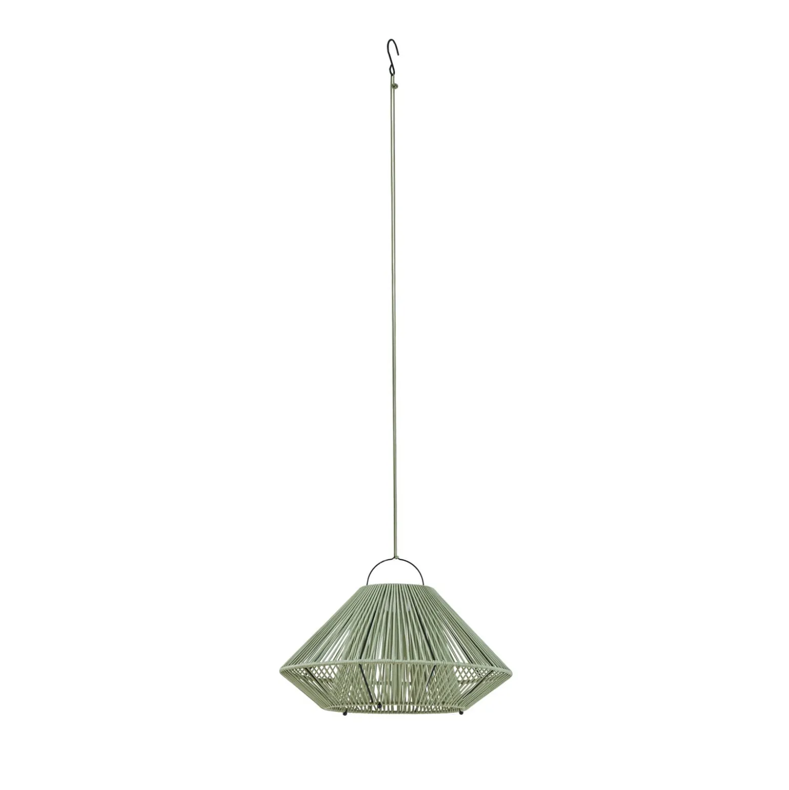 Lindby LED-Solarhängelampe Austas, grün, Ø 50 cm, USB, IP54