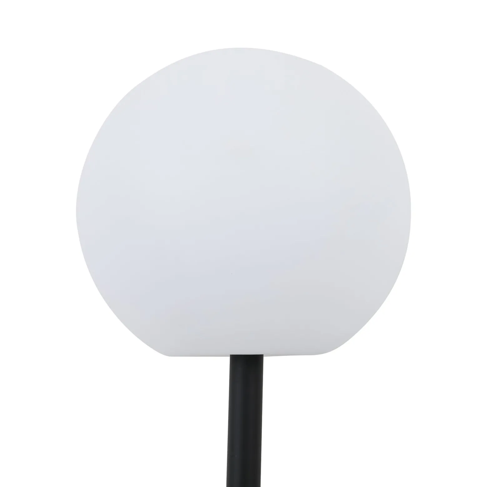 Lindby LED-Solarlampe Lago, Ø 30 cm, Kugel, Erdspieß, weiß