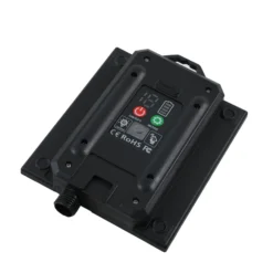 Lindby LED-Solarleuchte Balian, schwarz, Aluminium, 3.000 K