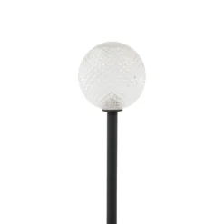 Lindby LED-Solarleuchte Brindley, 3er-Set, schwarz, Glas