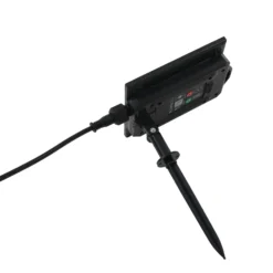 Lindby LED-Solarleuchte Brindley, 3er-Set, schwarz, Glas