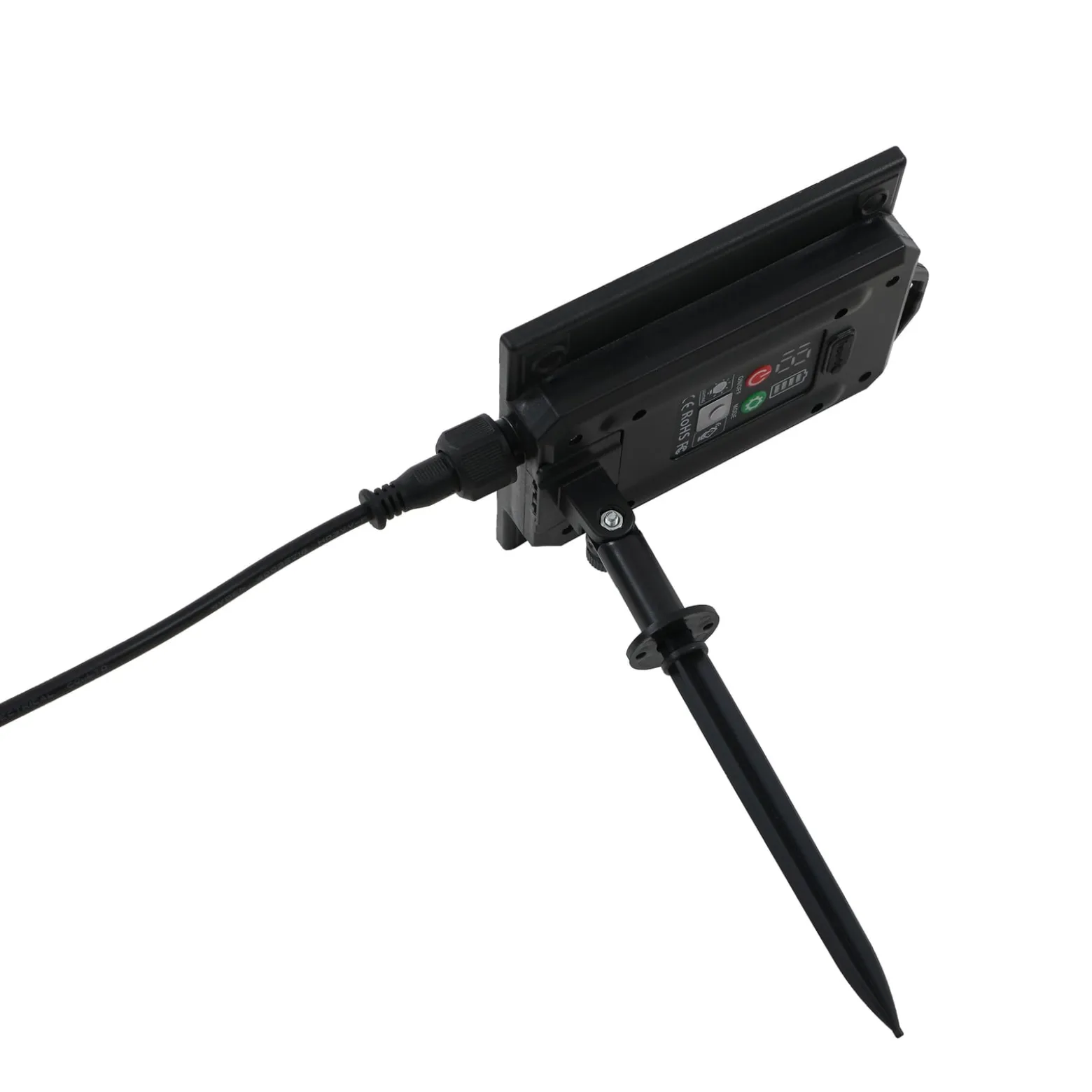 Lindby LED-Solarleuchte Brindley, 3er-Set, schwarz, Glas
