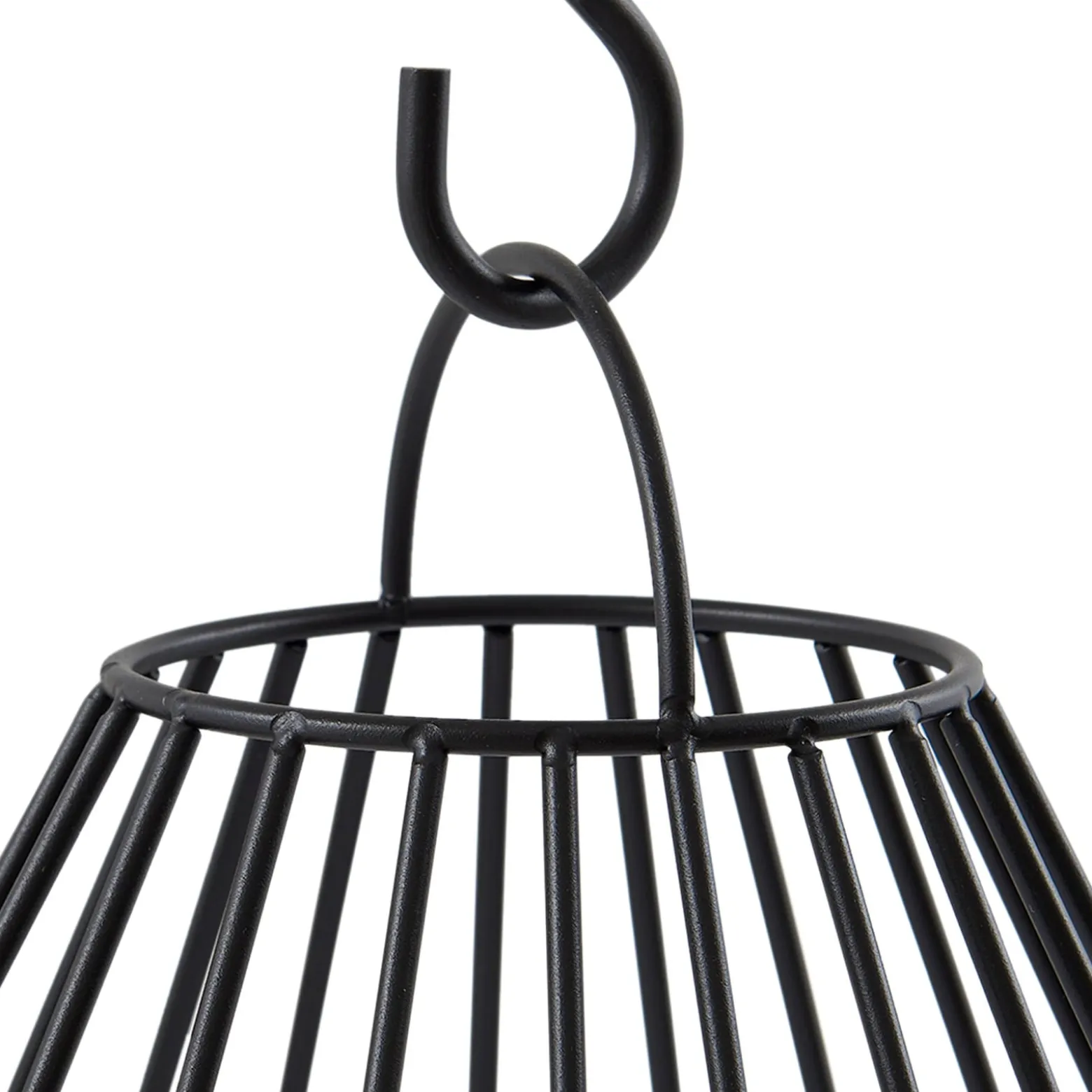 Lindby LED-Solarleuchte Kelda, schwarz, Metall, 38cm, dim.