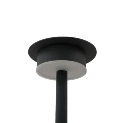 Lindby LED-Solarleuchte Lyris, 3er-Set, schwarz, Alu, 3.000K
